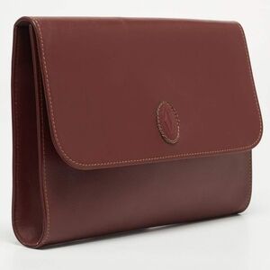 Cartier Burgundy Leather Must 21 de Cartier Flap Clutch